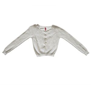 ​H&M Divided Cropped Button-Up Cardigan - Cream / Off-White - Size 2​ (XS)